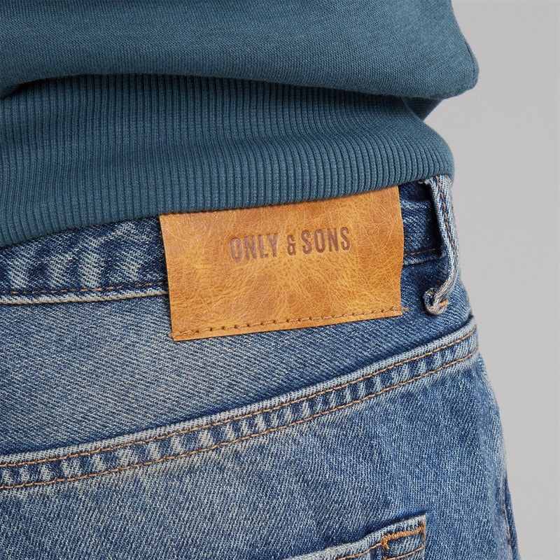 ONLY & SONS Boys Edge Straight Fit Jeans Dark Blue Denim - Image 3