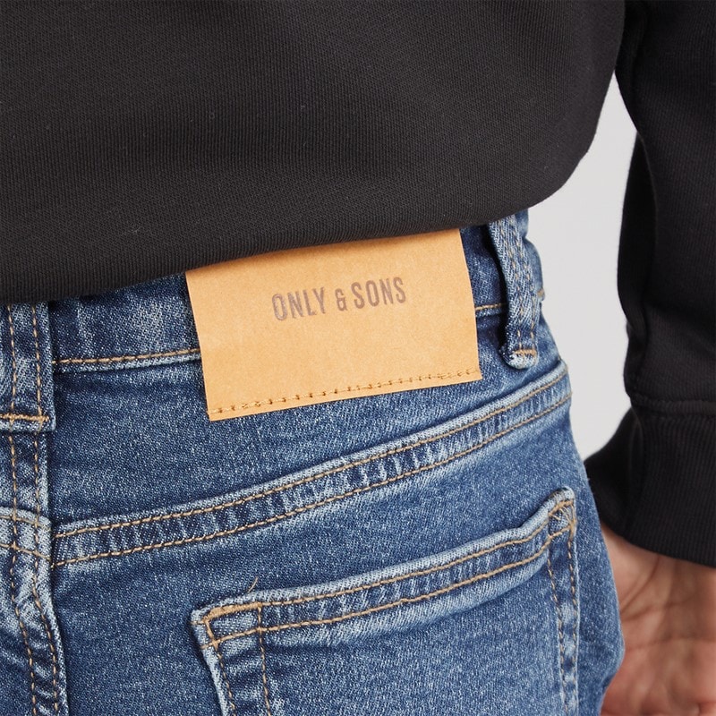 ONLY & SONS Boys Weft Regular Fit Jeans Dark Blue Denim - Image 3