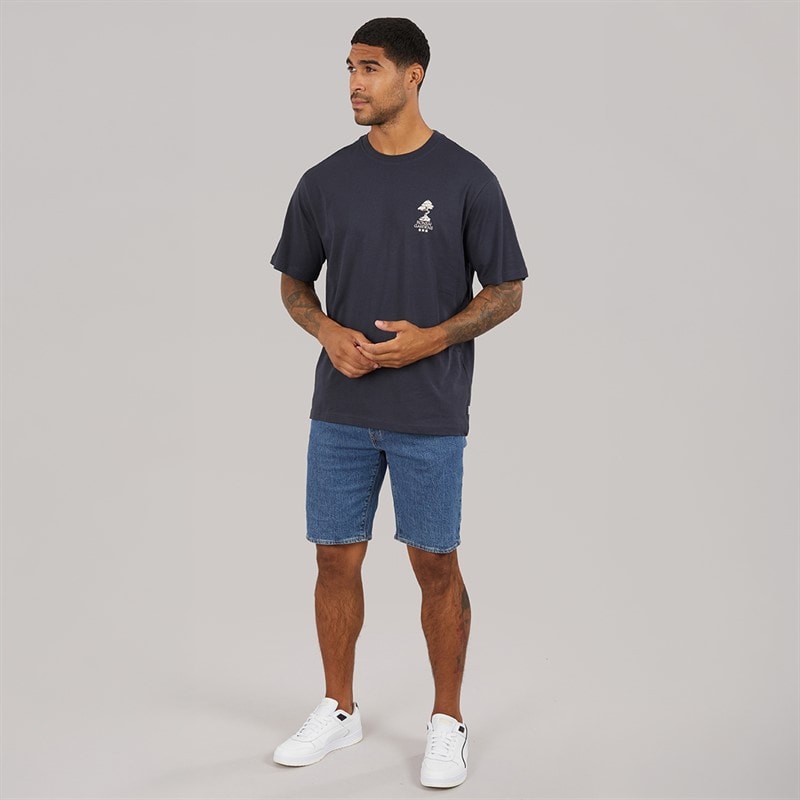 ONLY & SONS Mens Tristan Relaxed Bonsai T-Shirt Dark Navy - Image 4