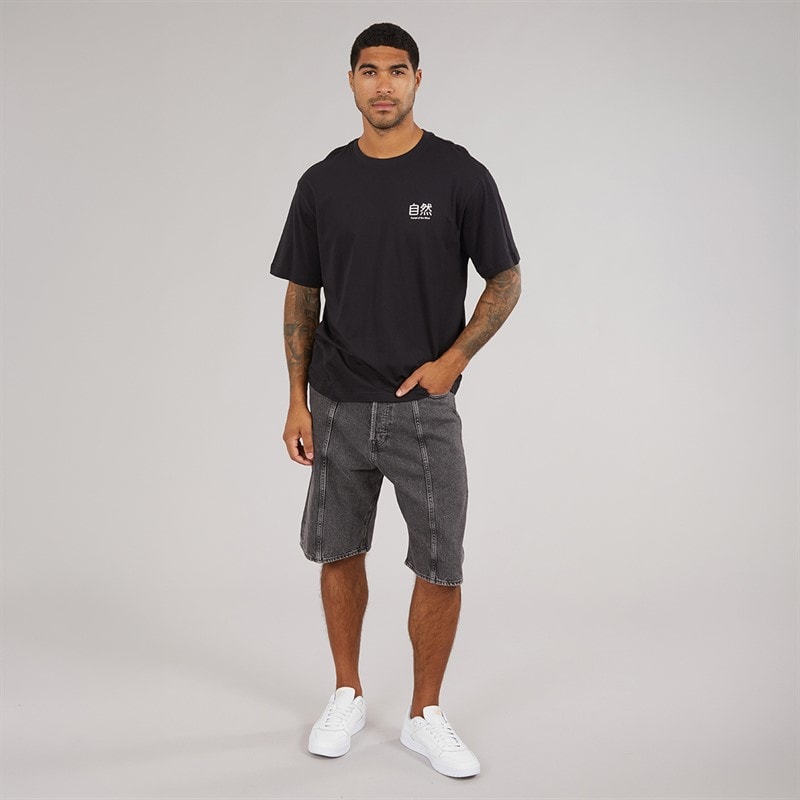ONLY & SONS Mens Tristan Relaxed Mori T-Shirt Black Onyx - Image 4