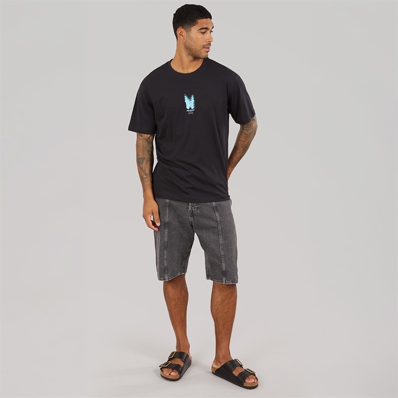 ONLY & SONS Mens Tristan Relaxed T-Shirt Black/Veni - Image 4