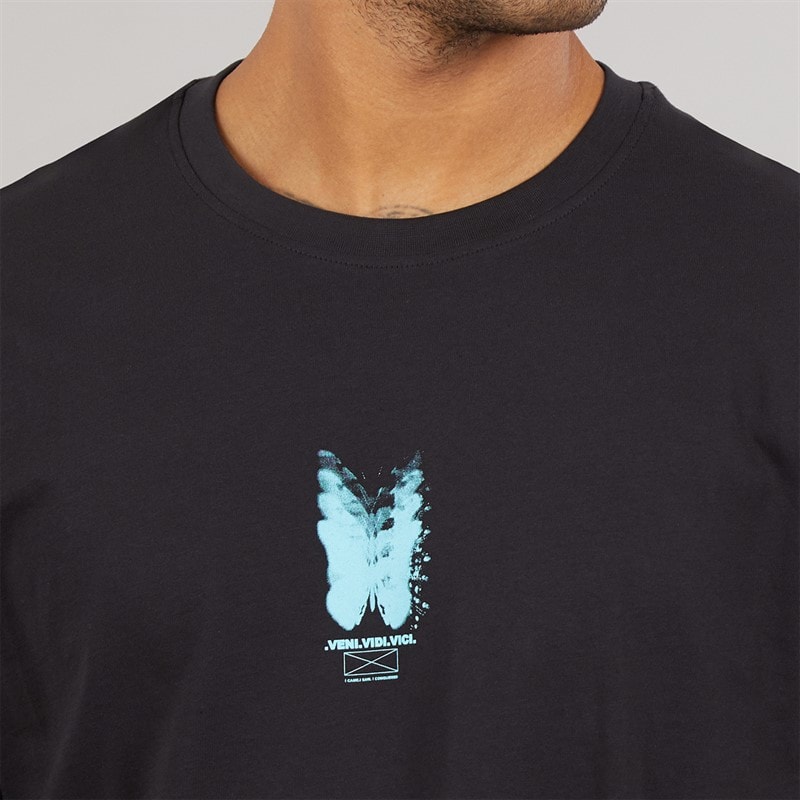 ONLY & SONS Mens Tristan Relaxed T-Shirt Black/Veni - Image 5