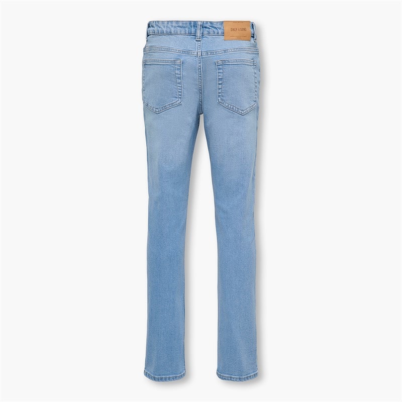 ONLY & SONS Boys Weft Regular Fit Jeans Light Blue Denim - Image 2