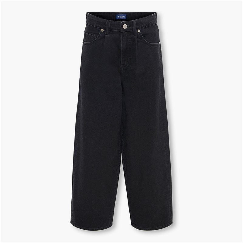 ONLY & SONS Boys Carl Balloon Fit Jeans Washed Black - Image 1