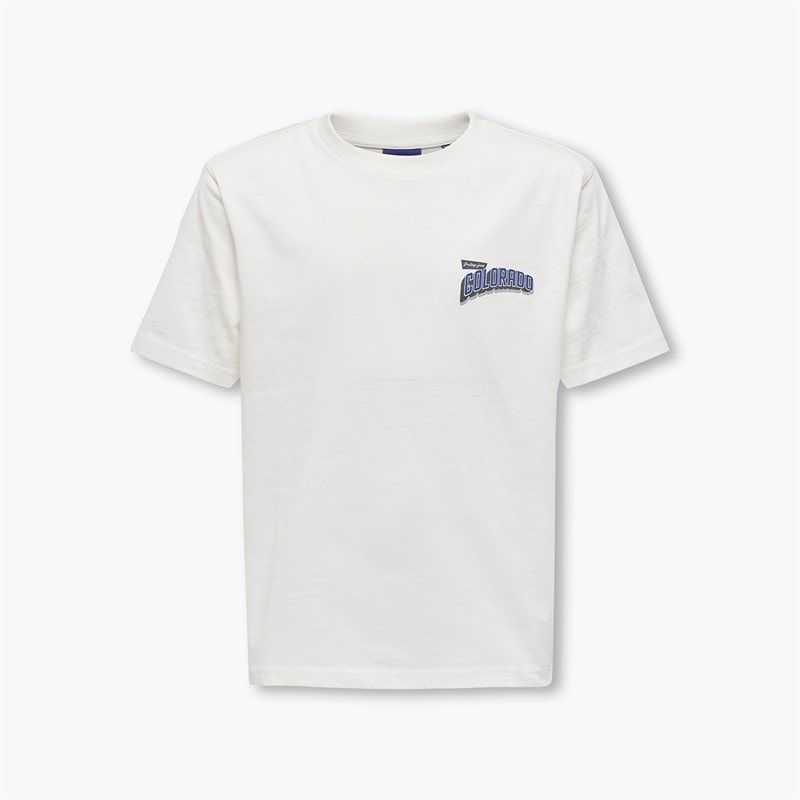 ONLY & SONS Boys Fred States T-Shirt Cloud Dancer