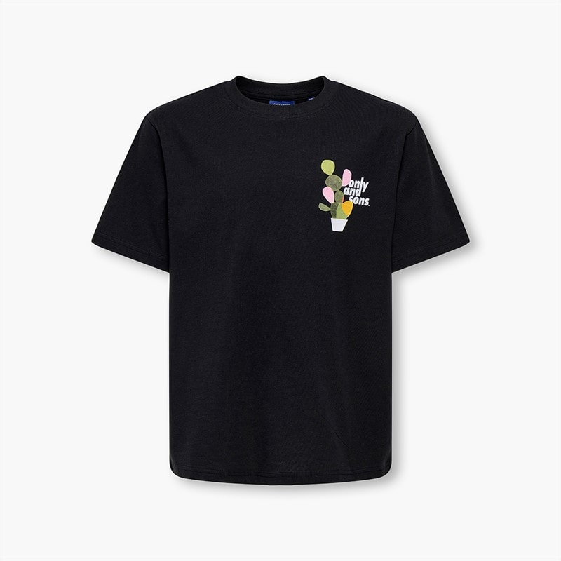 ONLY & SONS Boys Fred Beaufort T-Shirt Black - Image 1