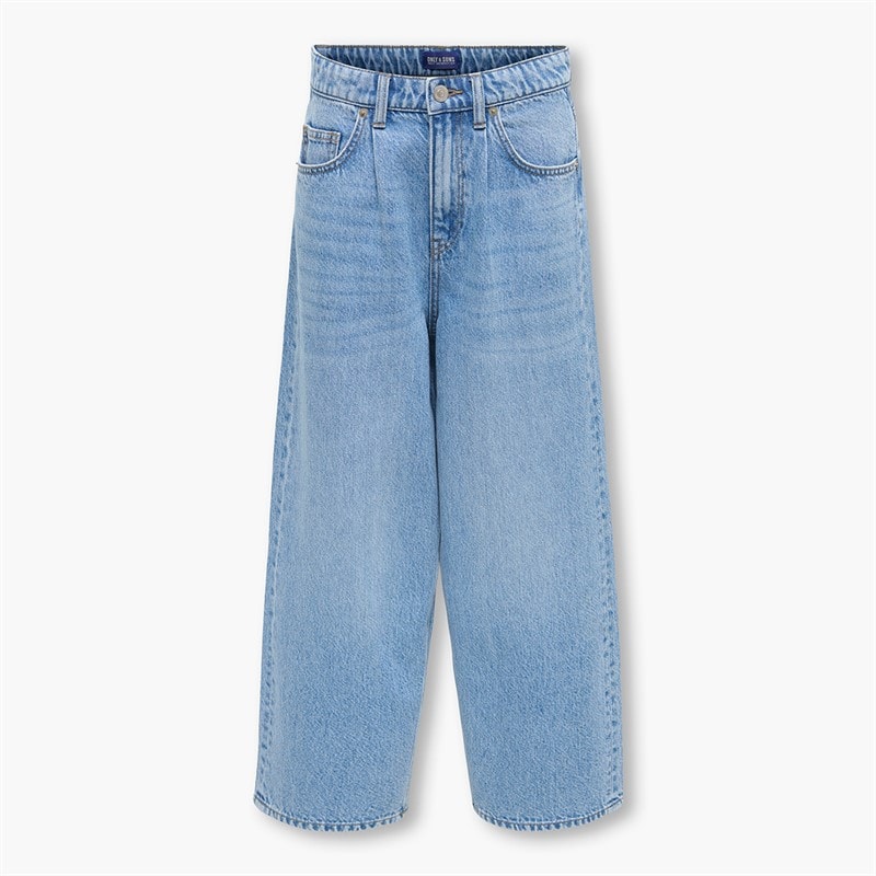 ONLY & SONS Boys Carl Balloon Fit Jeans Medium Blue Denim - Image 1