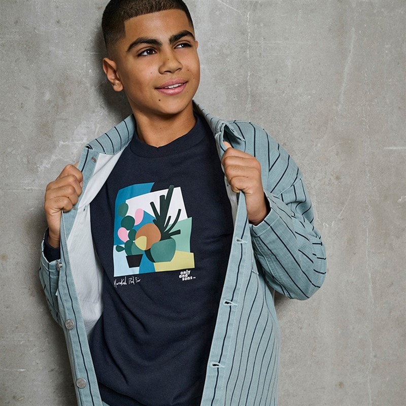 ONLY & SONS Boys Beaufort Sweatshirt Black - Image 4