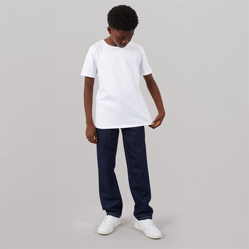 ONLY & SONS Boys Edge Straight Fit Jeans Dark Blue Denim - Image 3