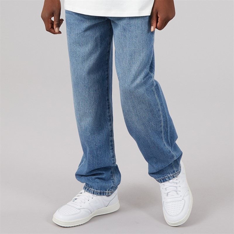 ONLY & SONS Boys Fade Loose Fit Jeans Medium Blue Den - Image 1