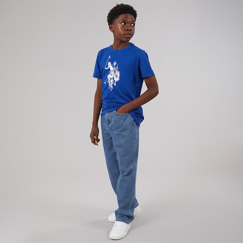 ONLY & SONS Boys Fade Loose Fit Jeans Medium Blue Denim - Image 3