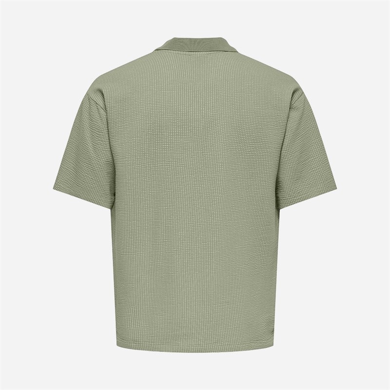 ONLY & SONS Boys Kian Polo Shirt Seagrass - Image 2