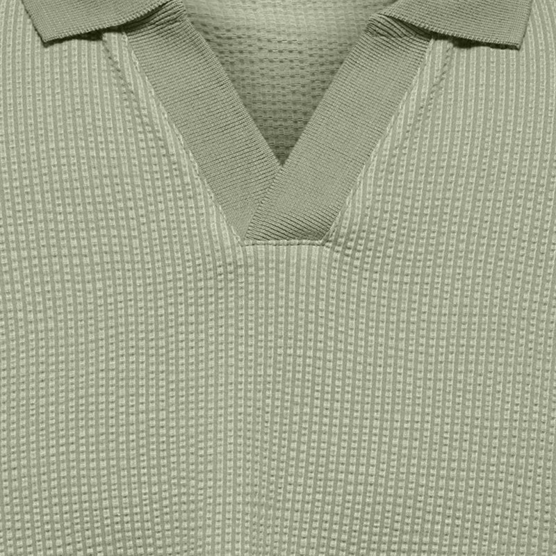 ONLY & SONS Boys Kian Polo Shirt Seagrass - Image 3