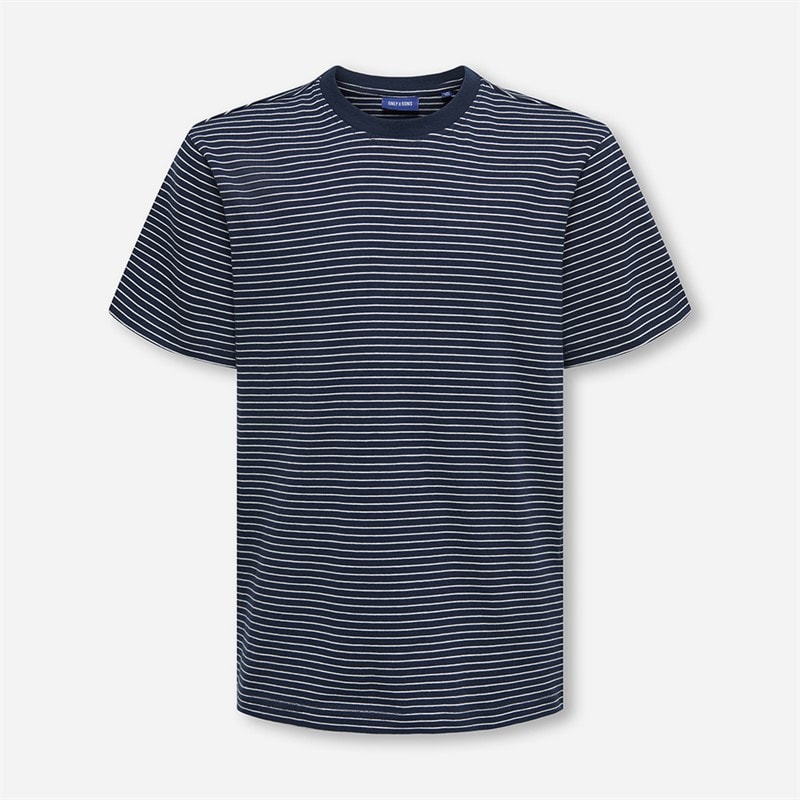 ONLY & SONS Boys Fred Life T-Shirt Navy Blazer - Image 1