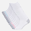 Pro Player Womens Twelve Pack No Show Socks White/Bright