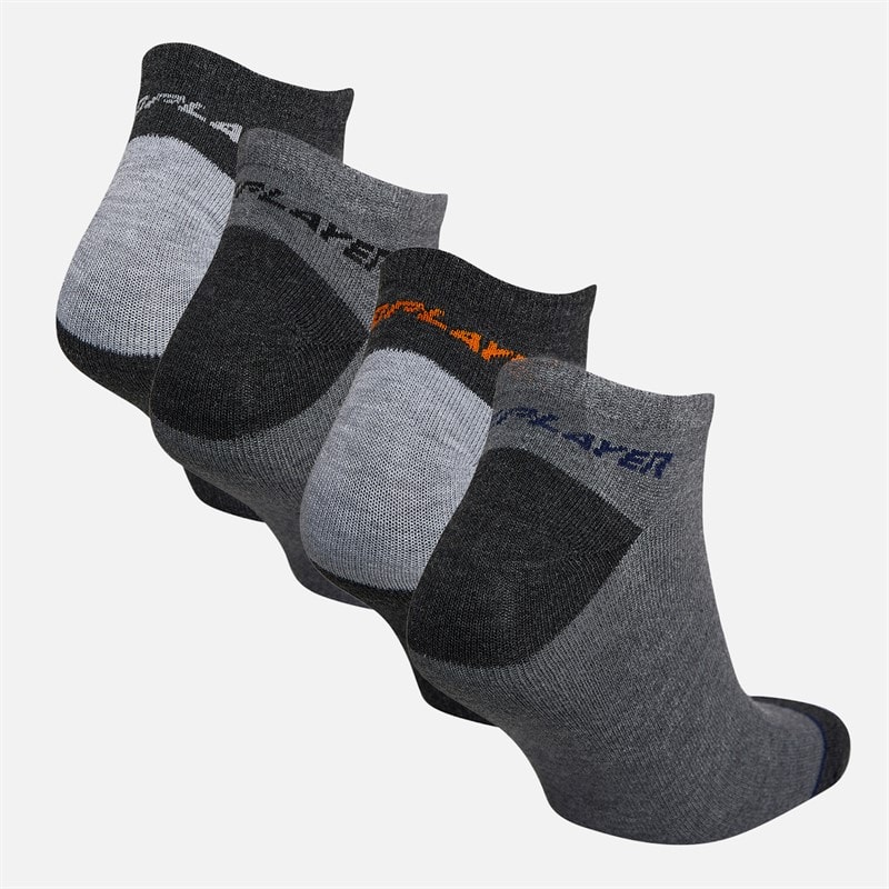 Pro Player Mens Twelve Pack No Show Socks Grey/Multi - Image 3