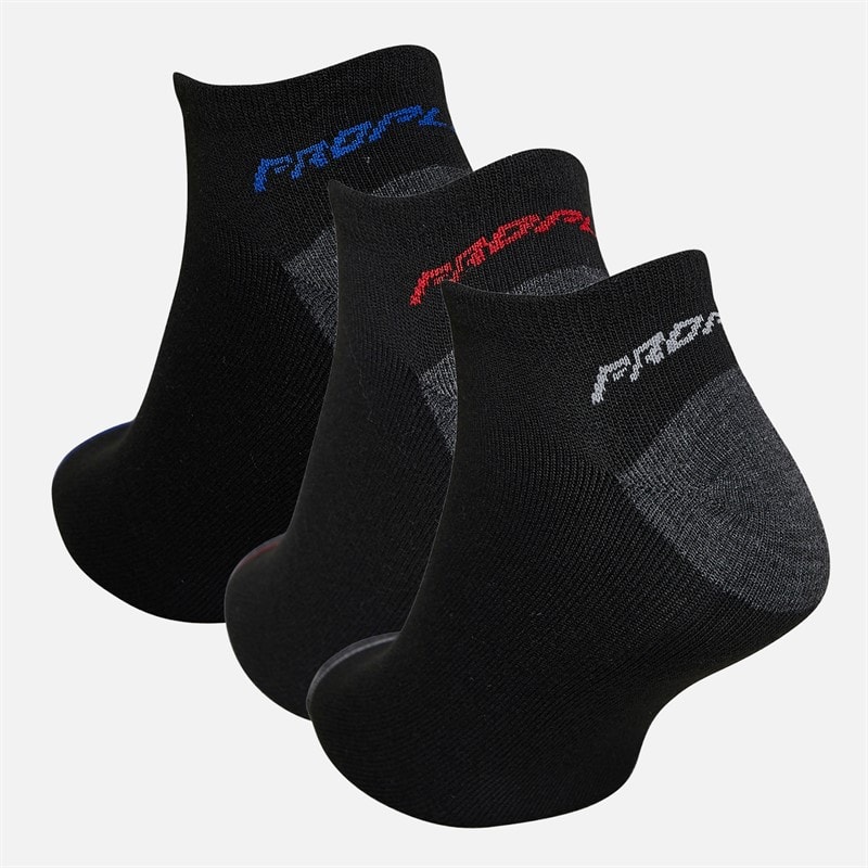 Pro Player Mens Twelve Pack No Show Socks Black/Red - Image 2