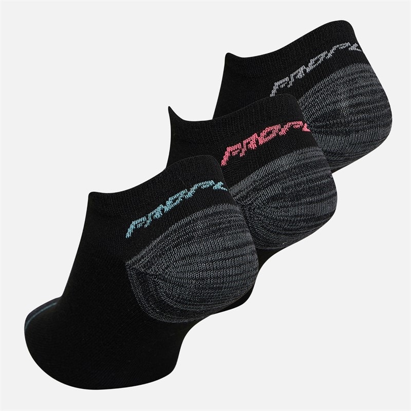 Pro Player Womens Twelve Pack No Show Socks Black/Blue - Image 2