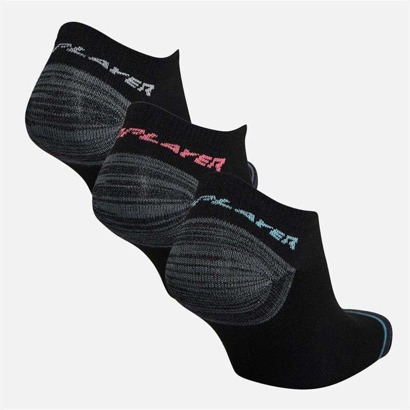 Pro Player Womens Twelve Pack No Show Socks Black/Blue - Image 3