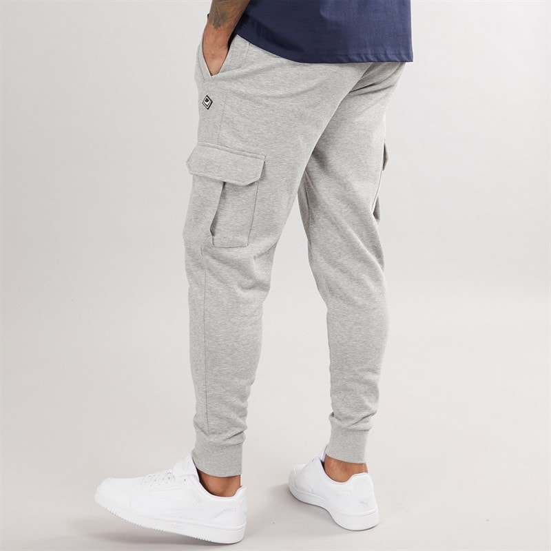 THREADBARE Mens Stefan Joggers Grey Marl - Image 2