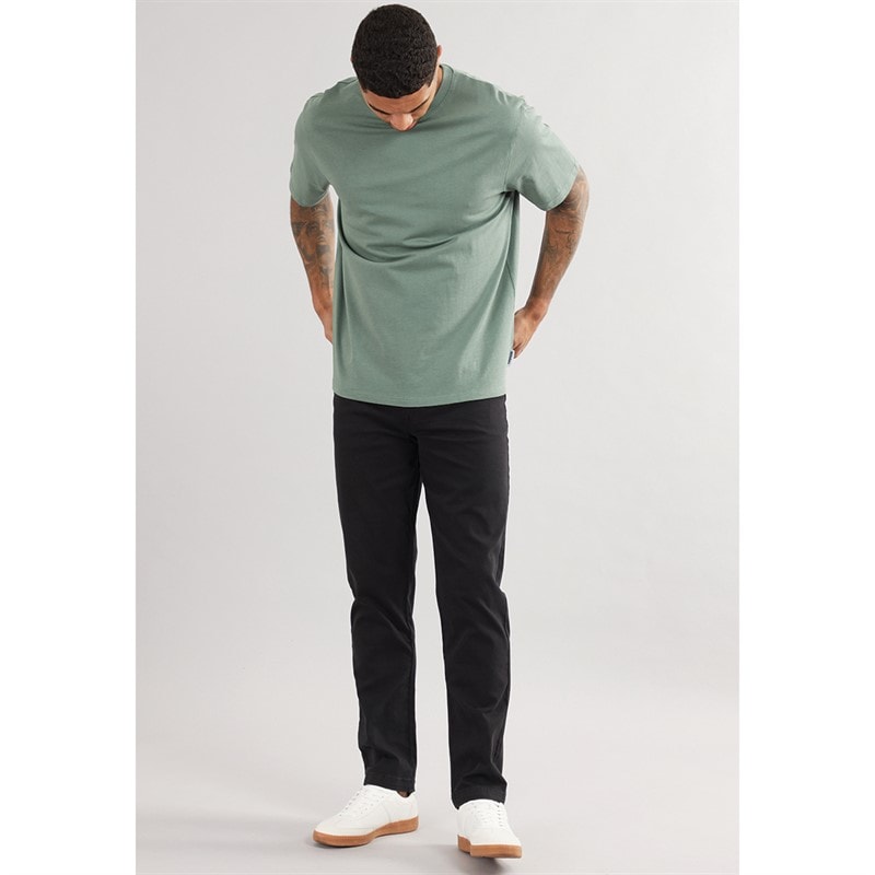 THREADBARE Mens Wyesdale Trousers Black - Image 4