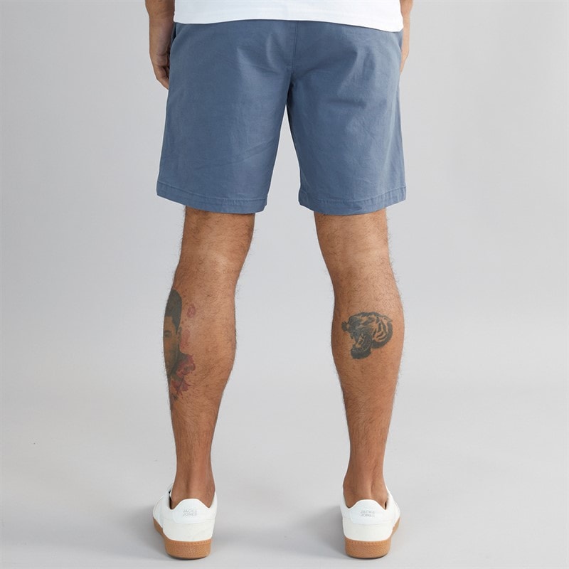 THREADBARE Mens Wests Chino Shorts Misty Blue - Image 2