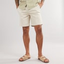 THREADBARE Mens Wests Chino Shorts Light Stone
