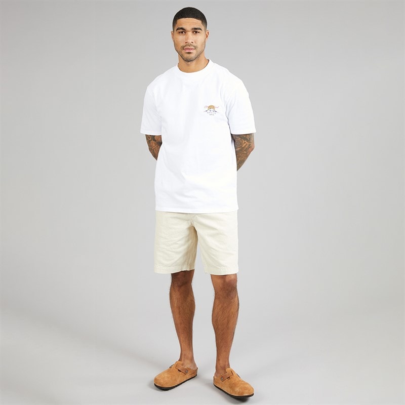THREADBARE Mens Rock T-Shirt White - Image 4