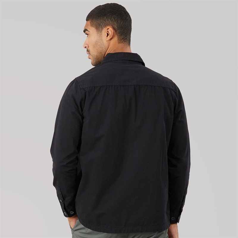 THREADBARE Mens Mini Shacket Black - Image 2