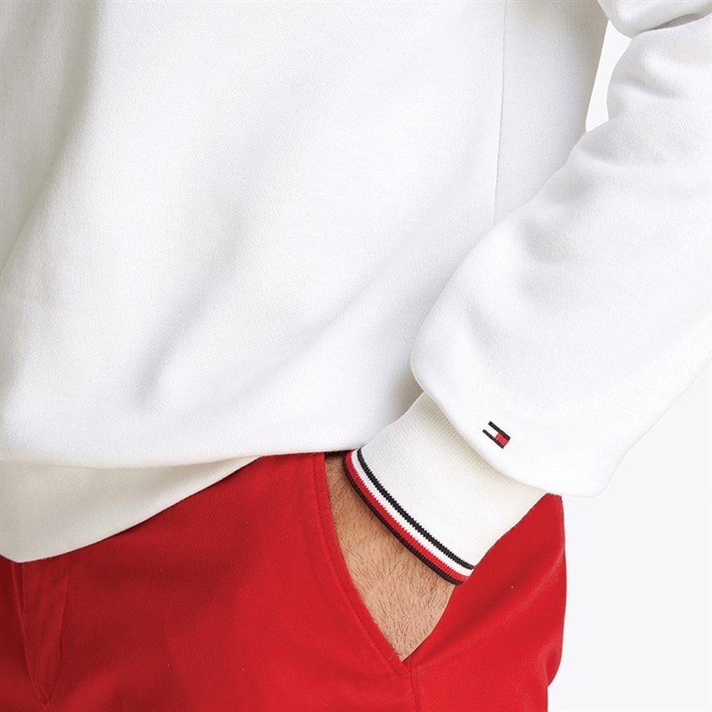Tommy Hilfiger Mens Pullover Sweatshirt White - Image 2