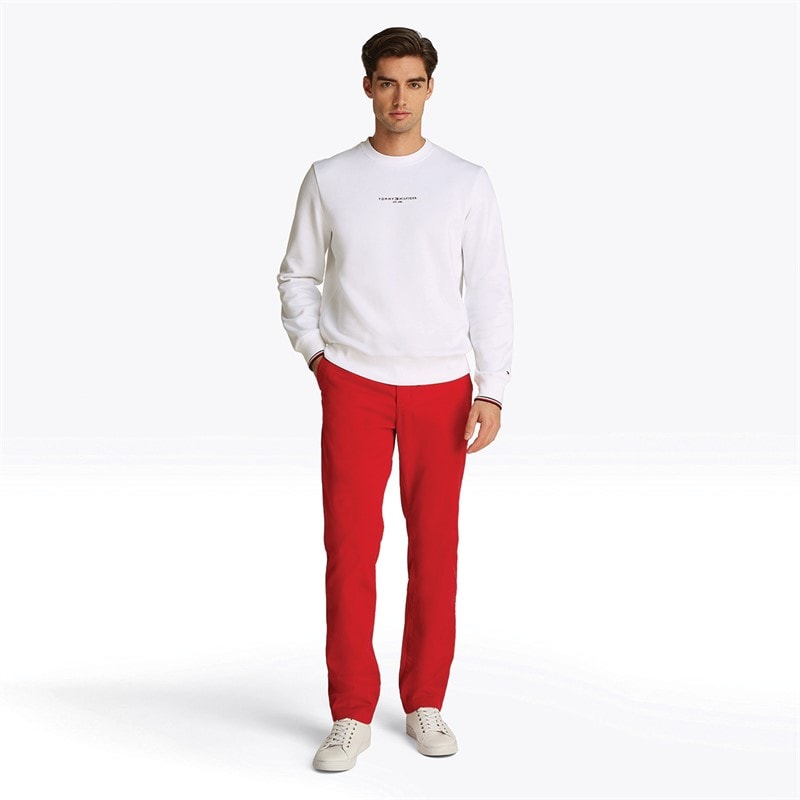 Tommy Hilfiger Mens Pullover Sweatshirt White - Image 3