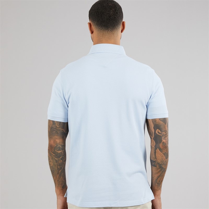 Tommy Hilfiger Mens 1985 Regular Polo Shirt Sky Blue - Image 2