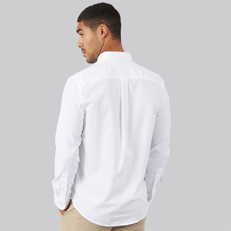 Tommy Hilfiger Mens Flex Dobby Long Sleeve Shirt White - Image 2