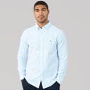 Tommy Hilfiger Mens Flex Dobby Long Sleeve Shirt Sweet Blue