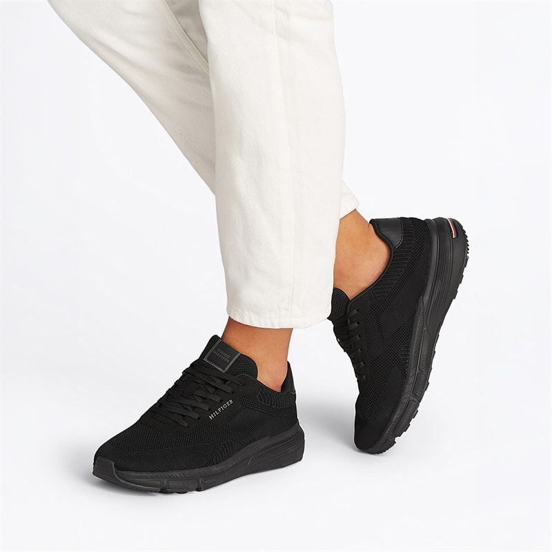 Tommy Hilfiger Mens Lightweight Trainers Black