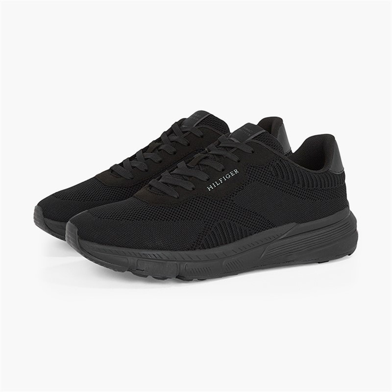 Tommy Hilfiger Mens Lightweight Trainers Black - Image 3
