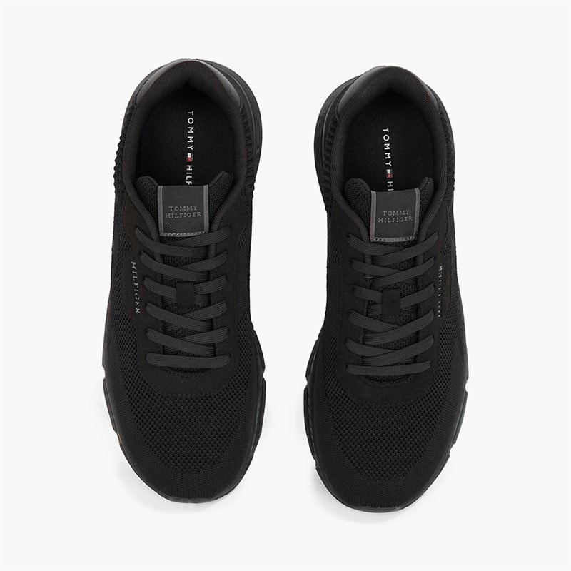 Tommy Hilfiger Mens Lightweight Trainers Black - Image 5