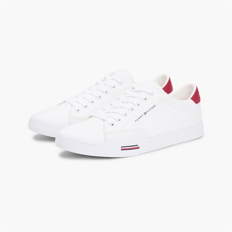 Tommy Hilfiger Mens Vulc Core Trainers White - Image 2