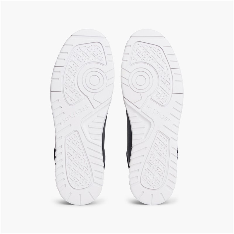 Tommy Hilfiger Mens Basket Core Perforated Trainers Desert Sky - Image 2