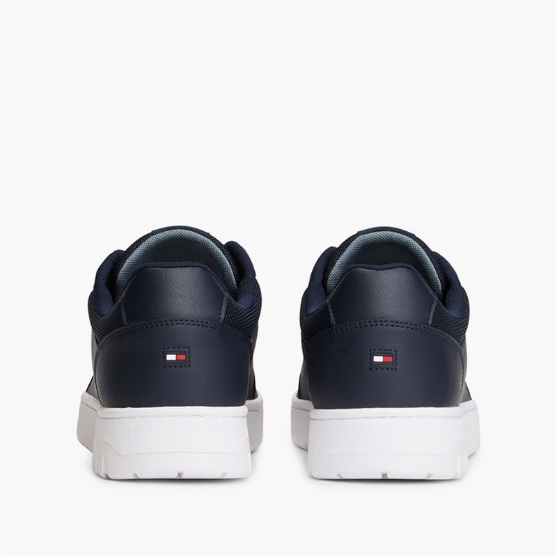 Tommy Hilfiger Mens Basket Core Perforated Trainers Desert Sky - Image 3