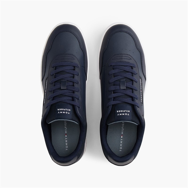 Tommy Hilfiger Mens Basket Core Perforated Trainers Desert Sky - Image 4