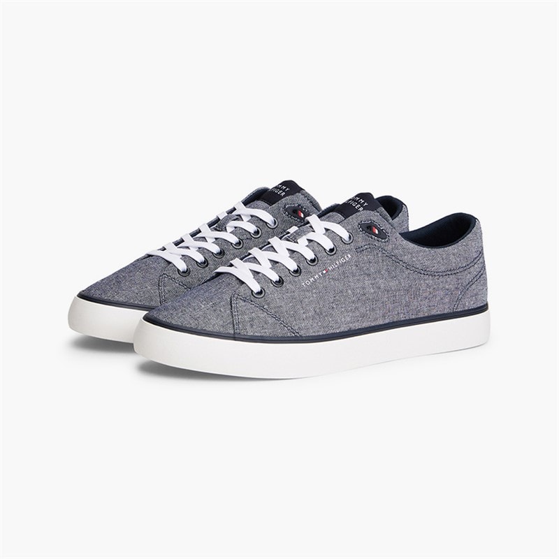 Tommy Hilfiger Mens Vulc Core Trainers Desert Sky - Image 5