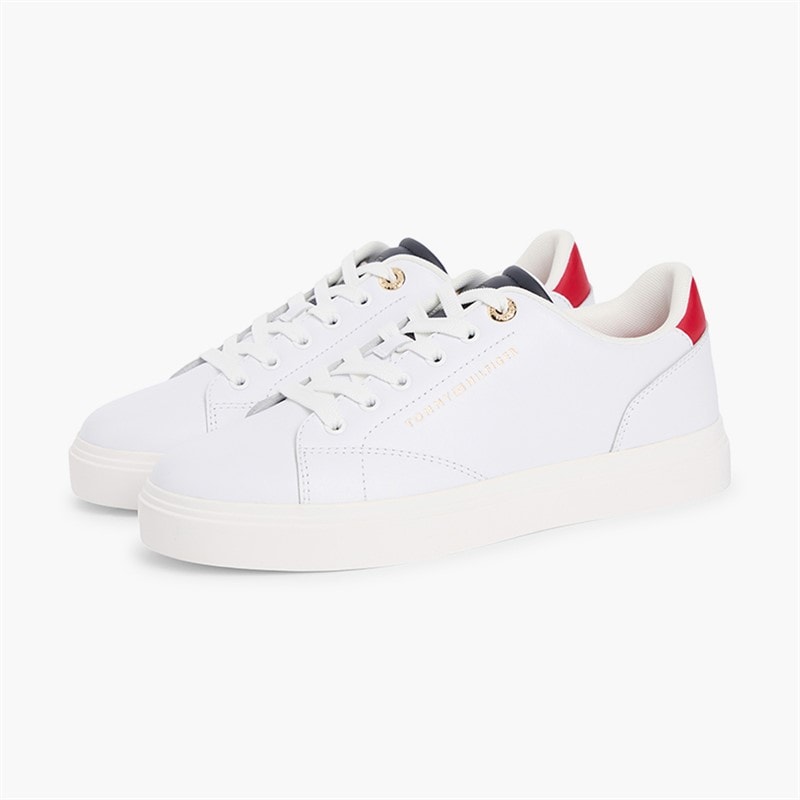 Tommy Hilfiger Womens Feminine Cupsole Trainers Rwb - Image 2