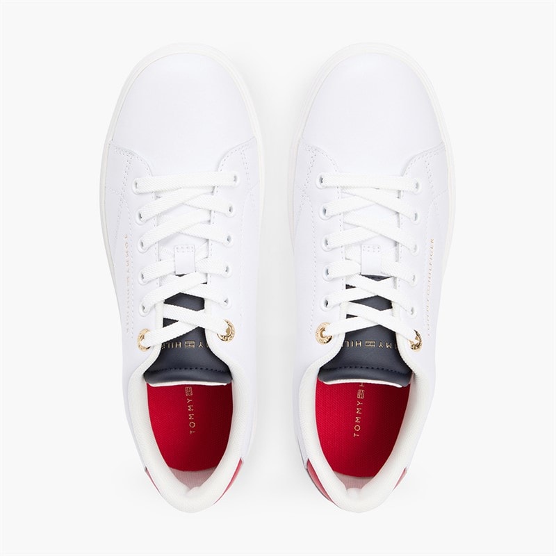 Tommy Hilfiger Womens Feminine Cupsole Trainers Rwb - Image 4