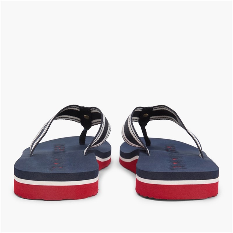 Tommy Hilfiger Mens Womens Webbing Flip Flops Rwb - Image 3