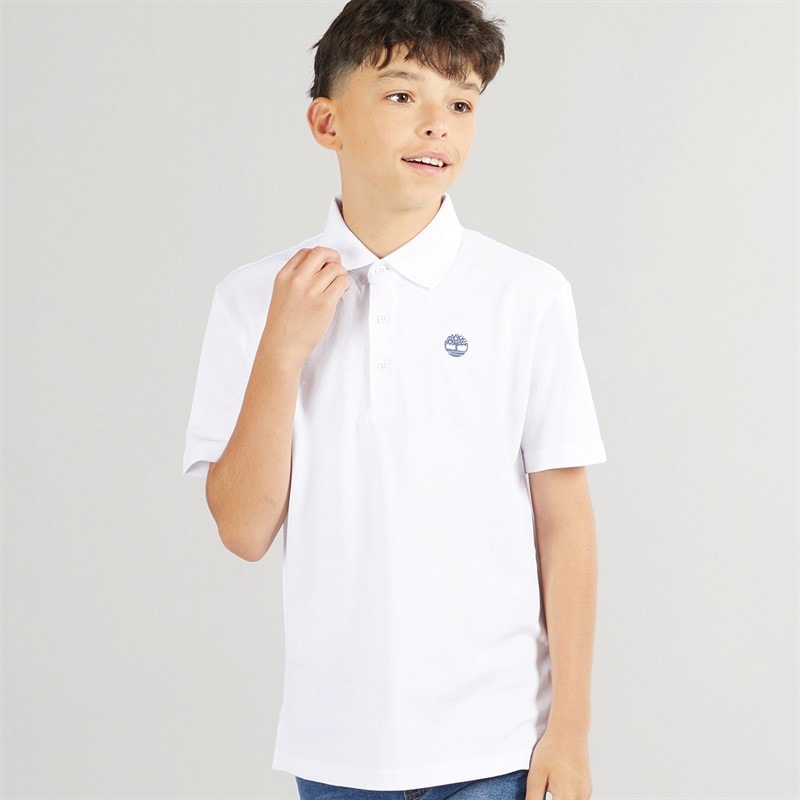Timberland Boys Polo Shirt White - Image 1