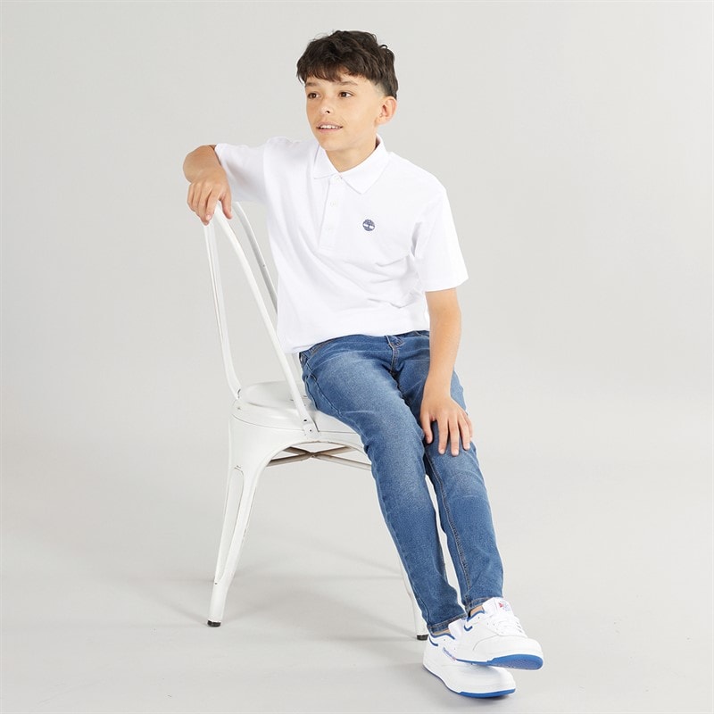 Timberland Boys Polo Shirt White - Image 3