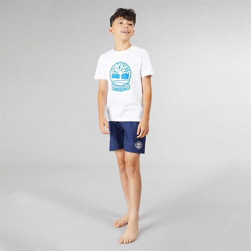 Timberland Boys Swim Shorts Medieval Blue - Image 3