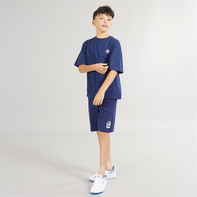 Timberland Boys Short Sleeve T-Shirt Medieval Blue - Image 3