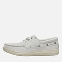 Timberland Mens Portofino Pier Boat Shoes White Full Grain